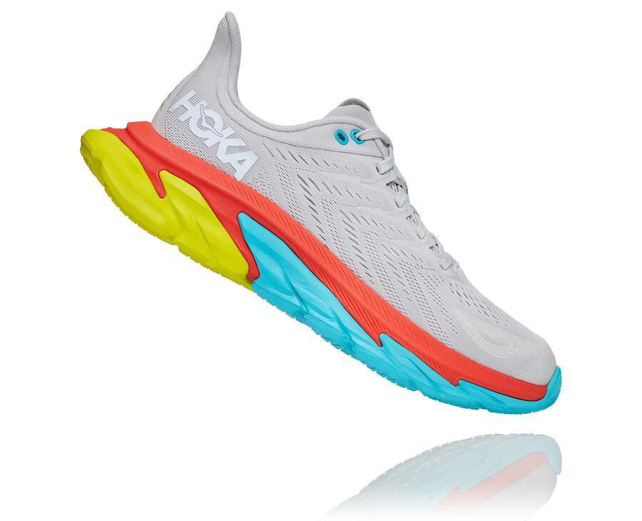 Hoka One One Clifton Edge Löparskor Herr - Grå - GSQCZ-4308